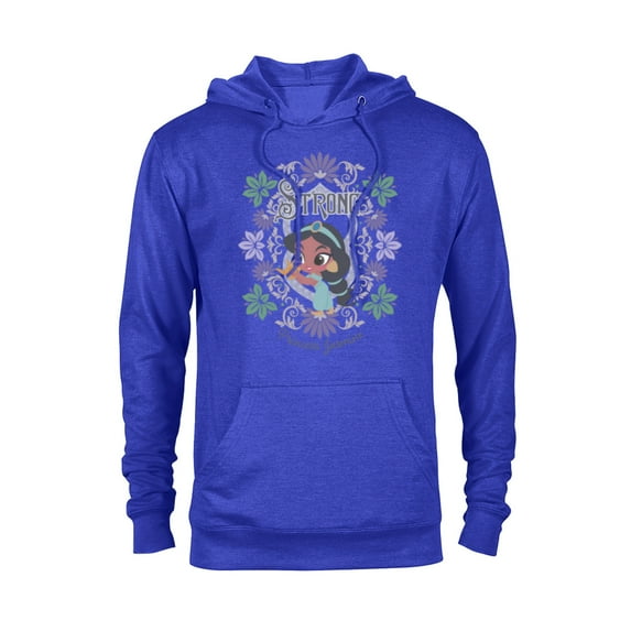 Disney Princess Jasmine Kawaii Chibi - Pullover Hoodie for Adults - Customized-Royal Heather