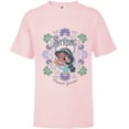 thumbnail image 1 of Disney Princess Jasmine Kawaii Chibi - Short Sleeve T-Shirt for Kids - Customized-Soft Pink, 1 of 5