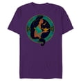 thumbnail image 1 of Disney Princess Jasmine Modern Art Deco Style - Short Sleeve Blended T-Shirt for Adults - Customized-Purple, 1 of 5