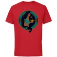 thumbnail image 1 of Disney Princess Jasmine Modern Art Deco Style - Short Sleeve Cotton T-Shirt for Adults - Customized-Red, 1 of 5