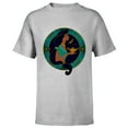 thumbnail image 1 of Disney Princess Jasmine Modern Art Deco Style - Short Sleeve T-Shirt for Kids - Customized-Athletic Heather, 1 of 5