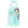 thumbnail image 1 of Disney Princess Jasmine Newborn Baby Girls Romper and Headband Newborn to Toddler, 1 of 5