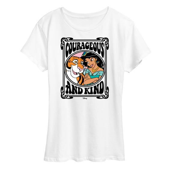 Disney Princess - Jasmine Rajah Courageous And Kind - Women's Short Sleeve Graphic T-Shirt
