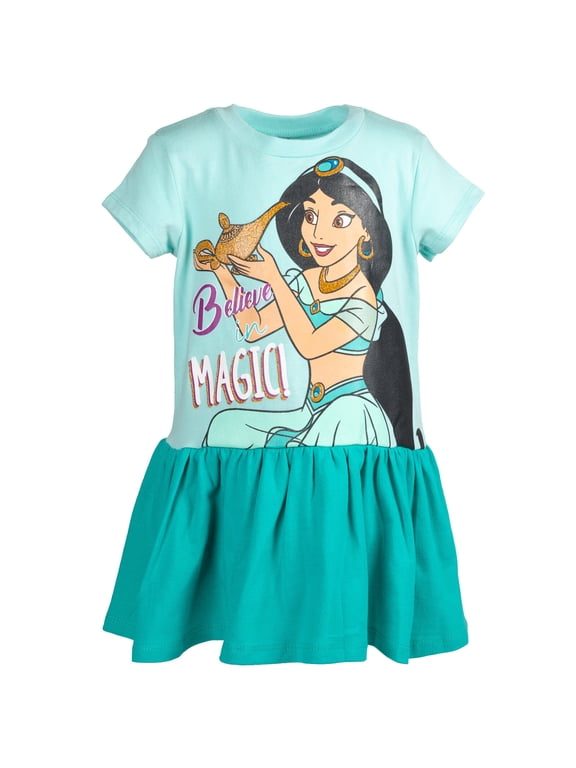 Jasmine Toddler Girls French Terry Dress Toddler to Big Kid