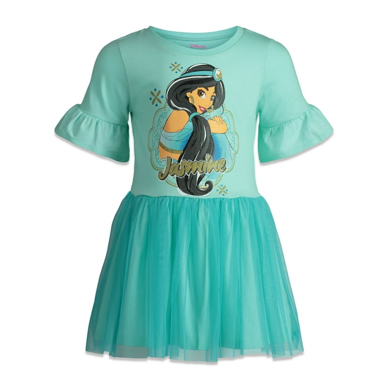 Disney Princess Belle Jasmine Toddler Girls Tulle Dress, Stylish