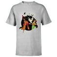 thumbnail image 1 of Disney Princess Jasmine and Jafar Aladdin Halloween Bats - Short Sleeve T-Shirt for Kids - Customized-Athletic Heather, 1 of 5