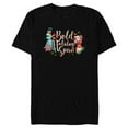 thumbnail image 1 of Disney Princess Jasmine and Moana Bold Holiday Spirit - Short Sleeve Blended T-Shirt for Adults - Customized-Black, 1 of 5