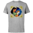 thumbnail image 1 of Disney Princess Jasmine and Rajah Stylized - Short Sleeve Cotton T-Shirt for Adults - Customized-Athletic Heather, 1 of 5