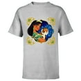 thumbnail image 1 of Disney Princess Jasmine and Rajah Stylized - Short Sleeve T-Shirt for Kids - Customized-Athletic Heather, 1 of 5