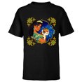 thumbnail image 1 of Disney Princess Jasmine and Rajah Stylized - Short Sleeve T-Shirt for Kids - Customized-Black, 1 of 5