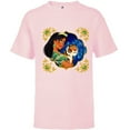 thumbnail image 1 of Disney Princess Jasmine and Rajah Stylized - Short Sleeve T-Shirt for Kids - Customized-Soft Pink, 1 of 5