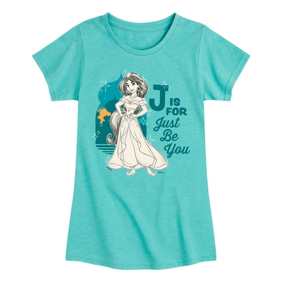Disney Princess - Just Be You Jasmine - Toddler & Youth Girls Short Sleeve Graphic T-Shirt