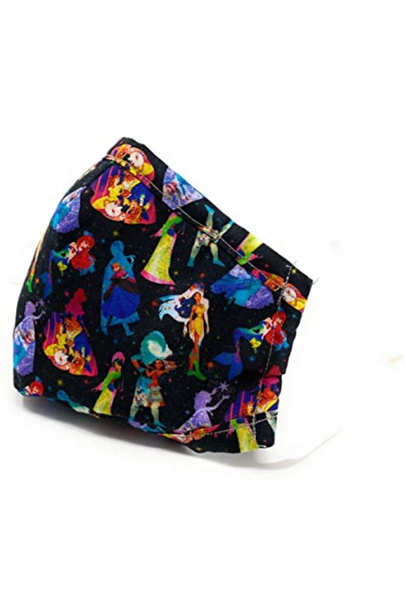 Disney Princess KID Face Mask - Black - Nose Clip