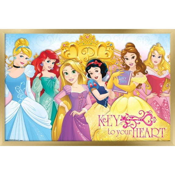 Disney Princess - Keys Wall Poster, 22.375" x 34", Framed