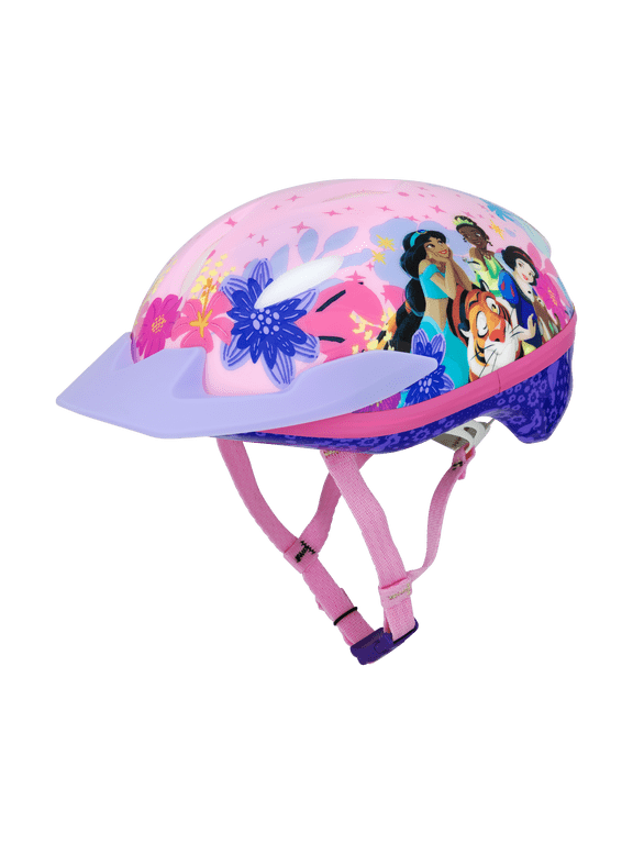 Princess Kids Bike Helmet with Adjustable Fit for Ages 5+