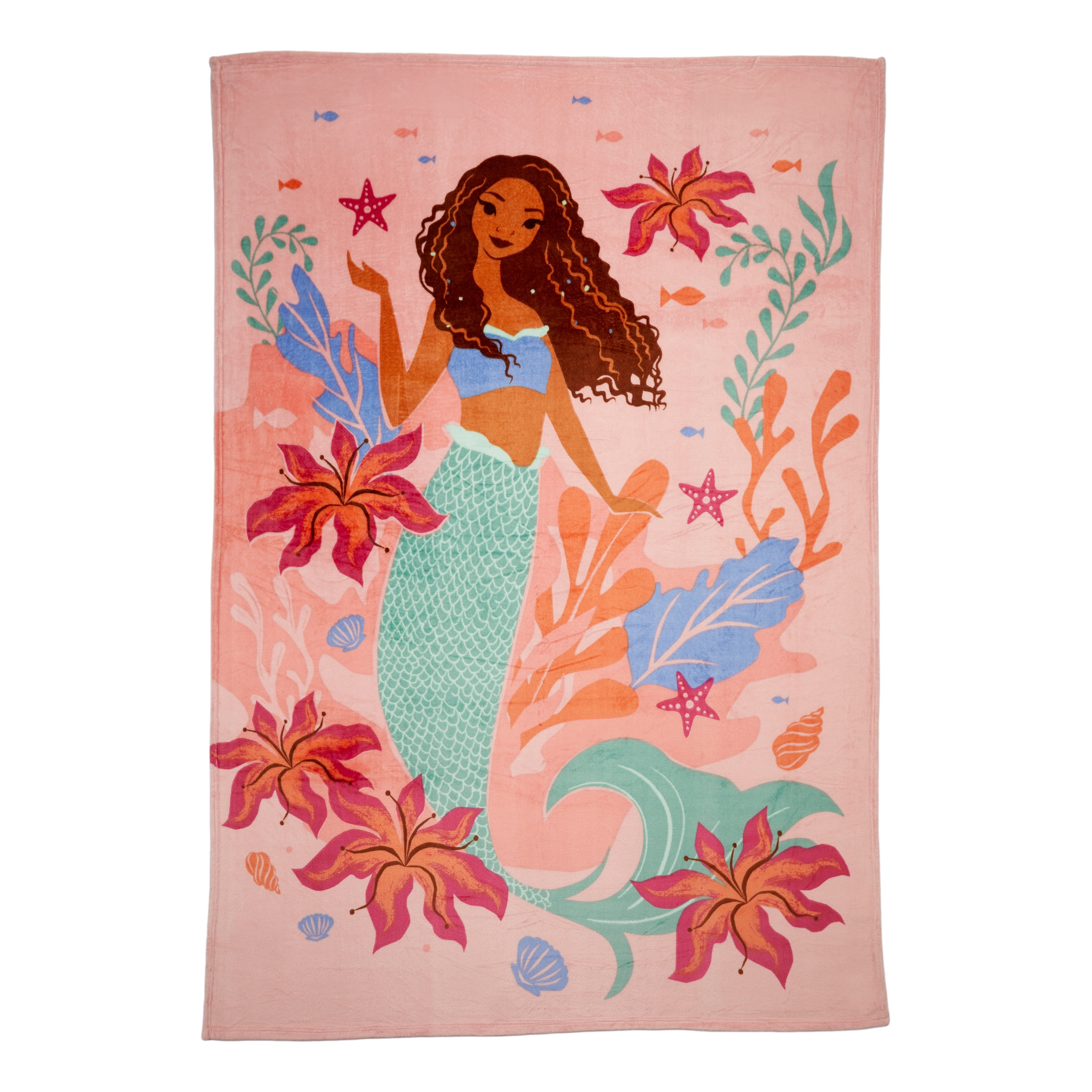 Disney Princess Kids Plush Blanket, Twin/Full Size 62x90 - Walmart.com