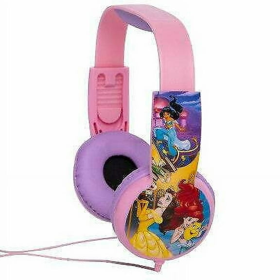 Disney Princess Kids Safe Headphones with Built in Volume Limiting Feature for Safe Listening