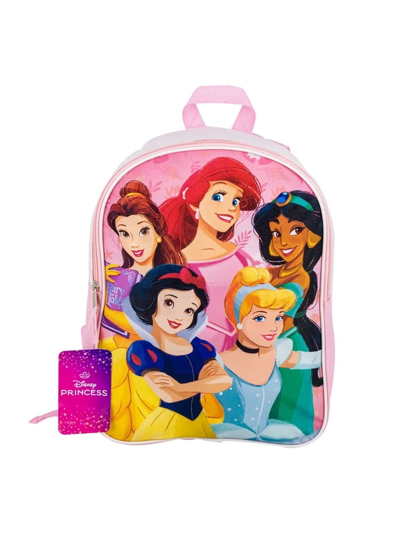 Princess Kids School Backpack, 15"-No side pockets