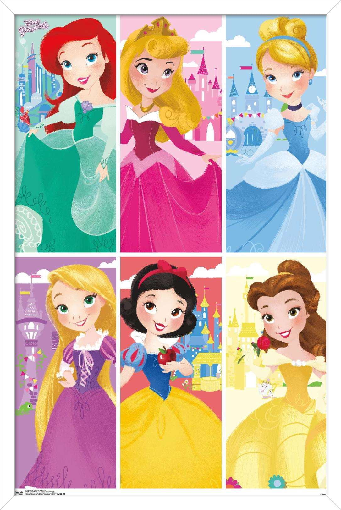 Disney Princess - Kingdom Wall Poster, 14.725" x 22.375", Framed