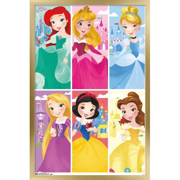 Disney Princess - Kingdom Wall Poster, 14.725" x 22.375", Framed