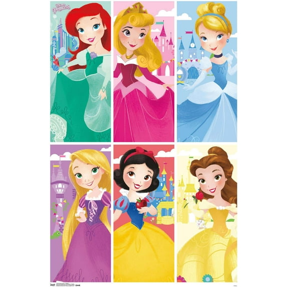Disney Princess - Kingdom Wall Poster, 14.725" x 22.375"