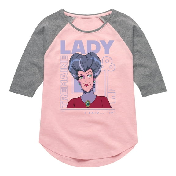Disney Princess - Lady Tremaine - Toddler & Youth Girls Raglan Graphic T-Shirt
