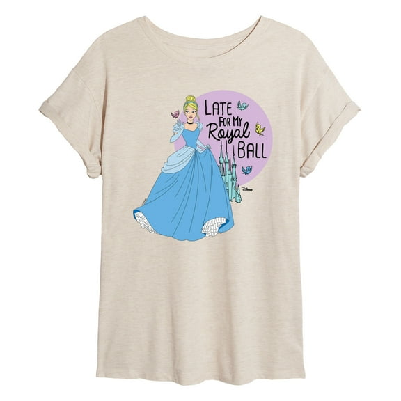 Disney Princess - Late For My Ball - Women's Oversized T-Shirt