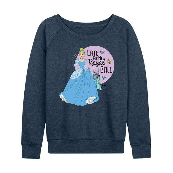 Disney Princess - Late For My Ball - Women's Lightweight French Terry Long Sleeve Shirt