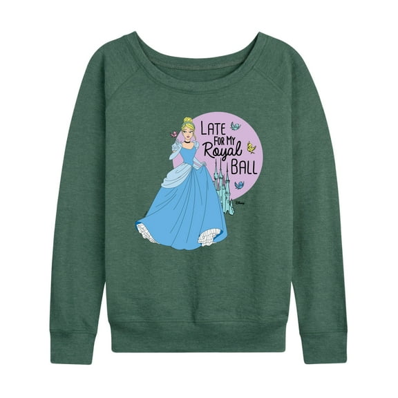 Disney Princess - Late For My Ball - Women's Lightweight French Terry Long Sleeve Shirt