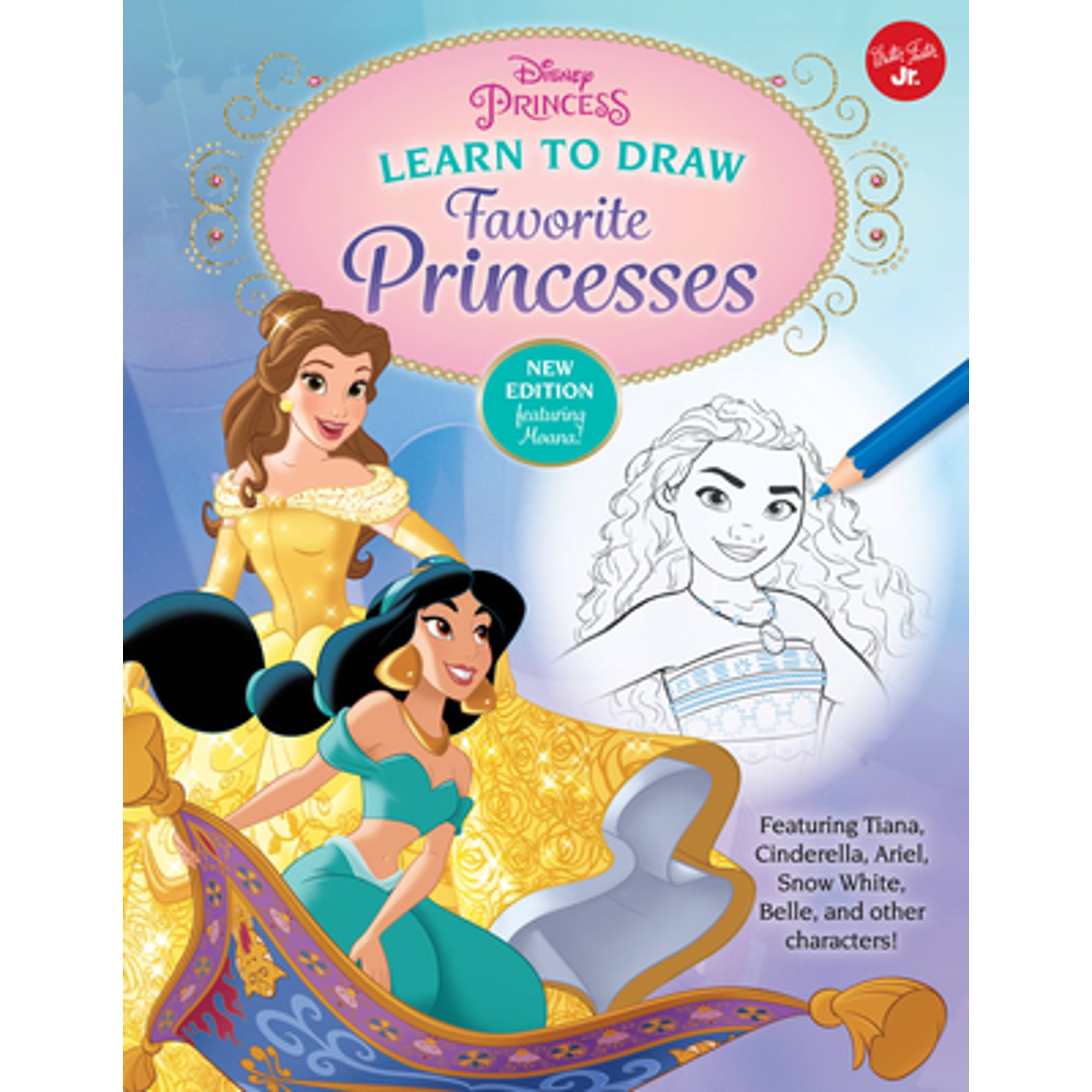 Pre-Owned Disney Princess: Learn to Draw Favorite Princesses: Featuring Tiana, Cinderella, Ariel, Snow White, Belle, and Other Characters! (Paperback) 1633228169 9781633228160