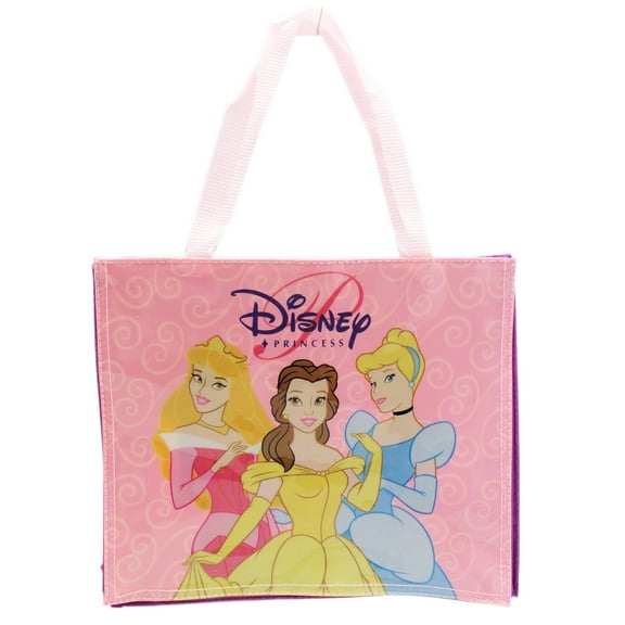 Disney Princess Light Pink and Violet Kids Small Vinyl Tote Bag