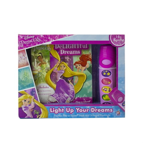 Pre-Owned Disney Princess: Light Up Your Dreams Pop-Up Play-A-Sound Book and 5-Sound Flashlight Set, (Paperback)