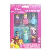 Disney Princess Lip and Nail Set, 6 Pieces