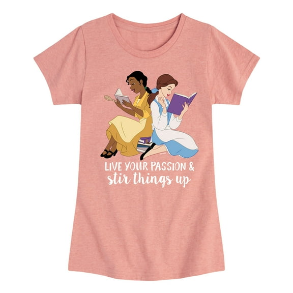 Disney Princess - Live Your Passion - Toddler And Youth Girls Short Sleeve Graphic T-Shirt