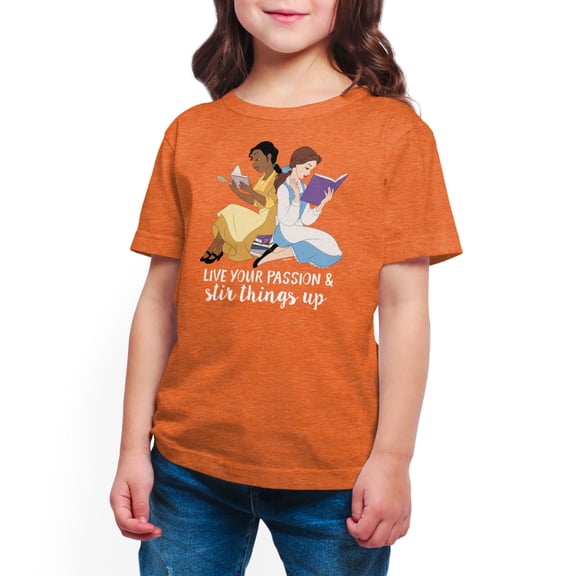Disney Princess - Live Your Passion - Toddler And Youth Short Sleeve Graphic T-Shirt