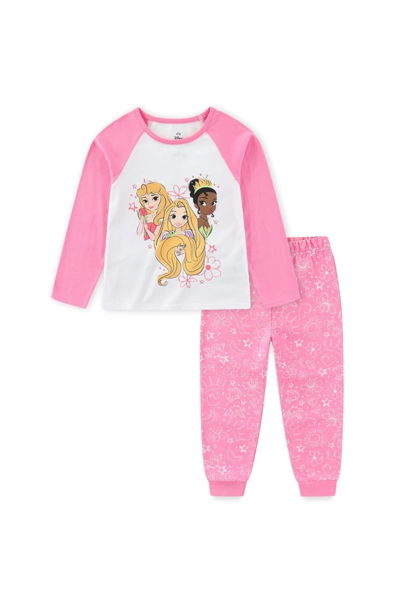 Princess Long Sleeve Shirt and French Terry Pants Set (Girls), 2 Piece Set, Sizes 2T-6X
