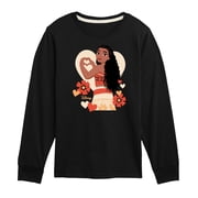 Disney Princess - Love Moana Girls' Long Sleeve Graphic T-Shirt