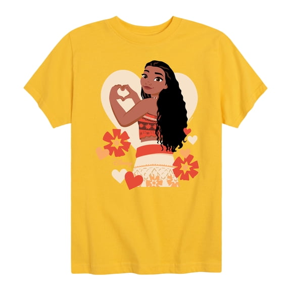Disney - Love Moana - Toddler And Youth Short Sleeve Graphic T-Shirt