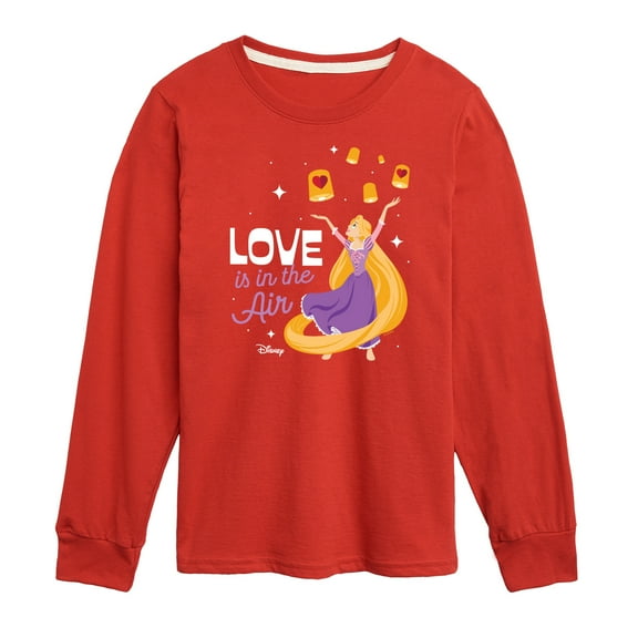 Disney Princess - Love is in the Air - Valentine's Day - Boys and Girls And Youth Long Sleeve Graphic T-Shirt