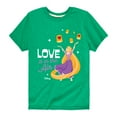 thumbnail image 1 of Disney Princess - Love is in the Air - Valentine's Day - Youth Short Sleeve Graphic T-Shirt, 1 of 4