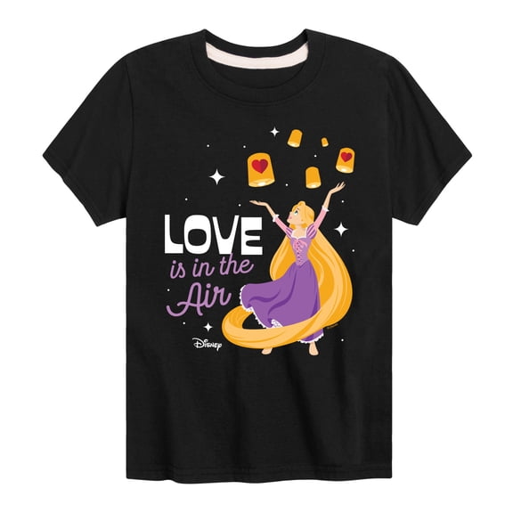 Disney Princess - Love is in the Air - Valentine's Day - Youth Short Sleeve Graphic T-Shirt