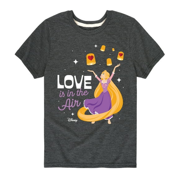 Disney Princess - Love is in the Air - Valentine's Day - Youth Short Sleeve Graphic T-Shirt