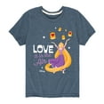 thumbnail image 1 of Disney Princess - Love is in the Air - Valentine's Day - Youth Short Sleeve Graphic T-Shirt, 1 of 4