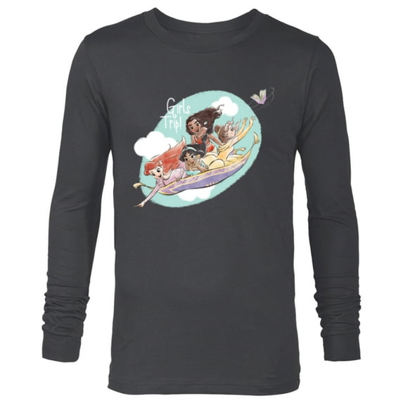 Disney Princess Magic Carpet Girls Trip - Long Sleeve T-Shirt for Men - Customized-Charcoal Heather