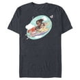 thumbnail image 1 of Disney Princess Magic Carpet Girls Trip - Short Sleeve Blended T-Shirt for Adults - Customized-Navy Heather, 1 of 5
