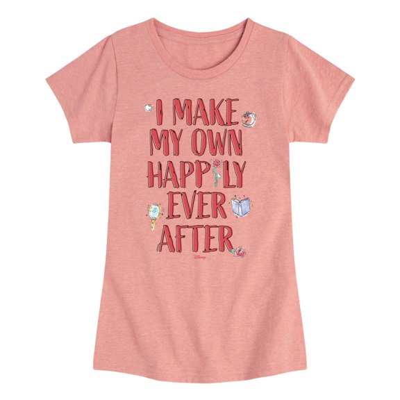 Disney Princess - Make My Own Happily Ever After - Toddler & Youth Girls Short Sleeve T-Shirt