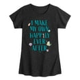 thumbnail image 1 of Disney Princess - Make My Own Happily Ever After - Toddler & Youth Girls Short Sleeve T-Shirt, 1 of 5