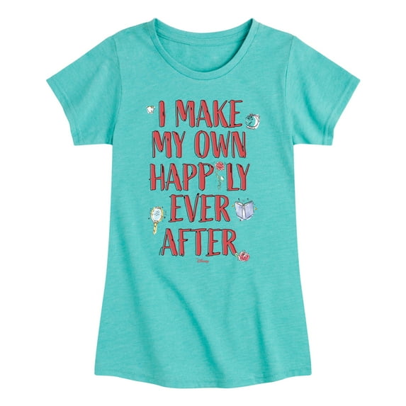 Disney Princess - Make My Own Happily Ever After - Toddler & Youth Girls Short Sleeve T-Shirt