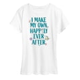 thumbnail image 1 of Disney Princess - Make My Own Happily Ever After - Women's Short Sleeve Graphic T-Shirt, 1 of 5