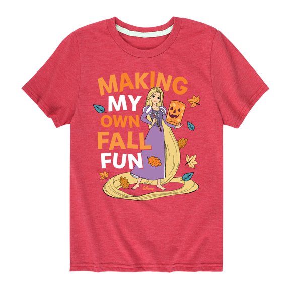 Disney Princess - Making Fall Fun - Toddler And Youth Short Sleeve Graphic T-Shirt